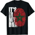 thumbnail image 1 of It's In My DNA Moroccan African Gifts Moorish Morocco Flag T-Shirt, 1 of 4