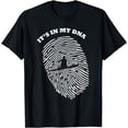 thumbnail image 1 of It's In My DNA Rowing Boat Raft Rower Fingerprint Fans Retro T-Shirt, 1 of 4