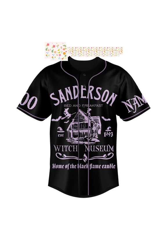It s Just A Bunch Of Hocus Pocus Sanderson Bed And Breakfast Personalized Baseball Jersey