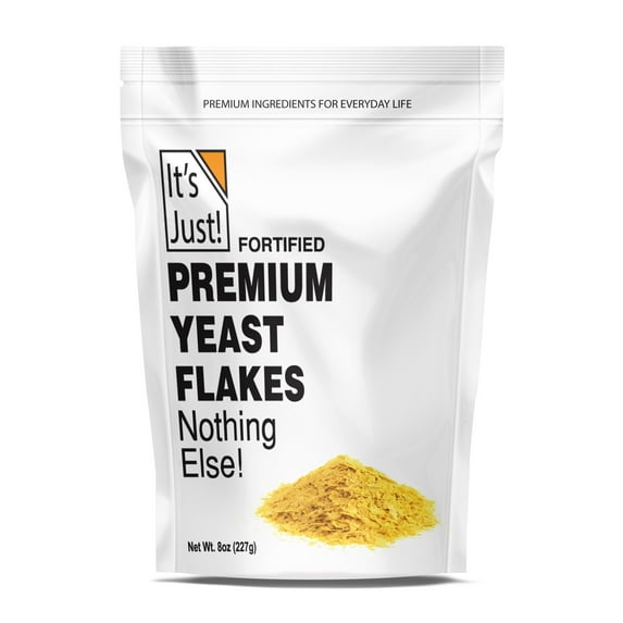 It's Just - Nutritional Yeast Flakes (Nooch), Tastes Like Cheese, Vegan, Keto Friendly, Fortified, 8oz