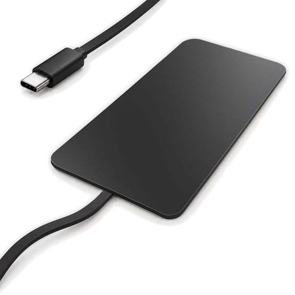 It's Just Smart Wireless Charger, 15W Ultra Slim Charging Pad for iPhone & Samsung, Black