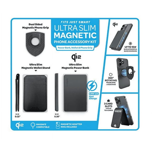 It's Just Smart IJS.1002 Qi2 Ultra Slim Magnetic Phone Accessory Kit