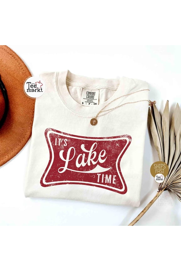 It's Lake Time Shirt, Lake T-shirt Adventure Shirt, Vintage Summer shirt, Lake Life Tshirt, Camping Crew, Family Vacay Shirt