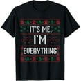 thumbnail image 1 of It's Me I'm Everything Christmas Pajama Couple Matching Xmas T-Shirt, 1 of 3