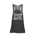 thumbnail image 1 of It's Merica Time Women's Fashion Sleeveless Flowy Racerback Tank Top Charcoal Grey Small, 1 of 5