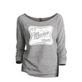 thumbnail image 1 of It's Merica Time Women's Fashion Slouchy 3/4 Sleeves Raglan Sweatshirt Sport Grey Small, 1 of 3