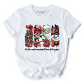 thumbnail image 1 of It's Most Wonderful Time Of The Year T‑Shirt, Reindeer, Santa, Snowman Vintage Tee for Christmas, 1 of 14