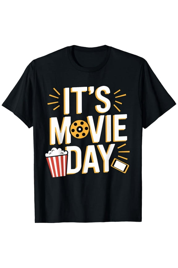 It's Movie Day Apparel for Film buff | Cinema Movie T-Shirt100% cotton short-sleeved shirt for both men and women