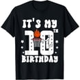 thumbnail image 1 of It's My 10th Birthday Basketball Boys Party 10 Years Old T-Shirt, 1 of 3