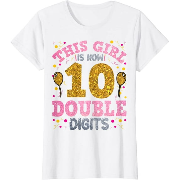 It's My 10th Birthday This Girl Is Now 10 Years Old T-Shirt Gift