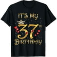 thumbnail image 1 of It's My 37th Birthday, 37 Years Old, 37th Birthday Queen T-Shirt, 1 of 5