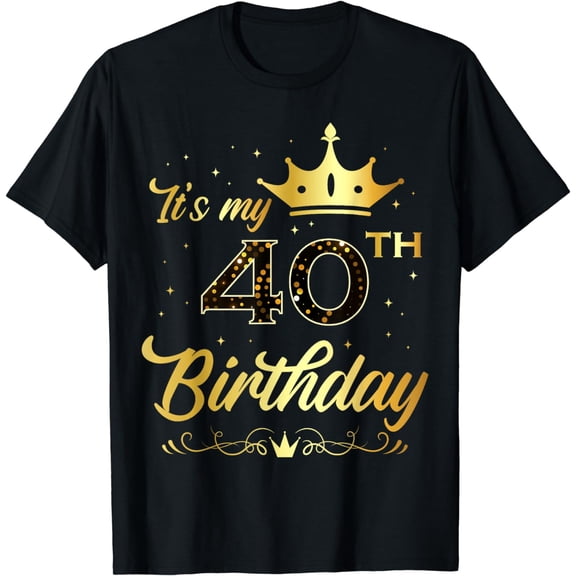 It's My 40 Year Old Birthday Party 40th B-Day Matching T-Shirt