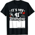 thumbnail image 1 of It's My 41th Birthday Sign My Shirt 41 Year Old B-day Party T-Shirt, 1 of 3