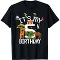 thumbnail image 1 of It's My 5th Birthday Boy Zoo Theme 5 Years Old Animal Party T-Shirt, 1 of 5