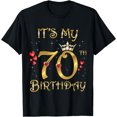 thumbnail image 1 of It's My 70th Birthday 70 Years Old 70th Birthday Queen T-Shirt, 1 of 3