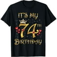 thumbnail image 1 of It's My 74th Birthday 74 Years Old 74th Birthday Queen T-Shirt, 1 of 5