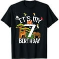 thumbnail image 1 of It's My 7th Birthday Boy Zoo Theme 7 Years Old Animal Party T-Shirt, 1 of 5