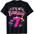 thumbnail image 1 of It's My 7th Birthday Doughnut Happy 7 Years Old Girl Kids T-Shirt, 1 of 4