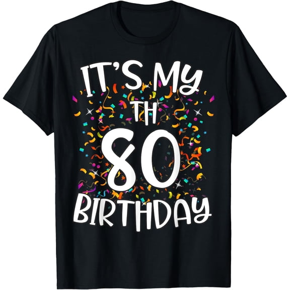 It's My 80 Year Old Birthday Squad 80th B-Day Crew Matching T-Shirt