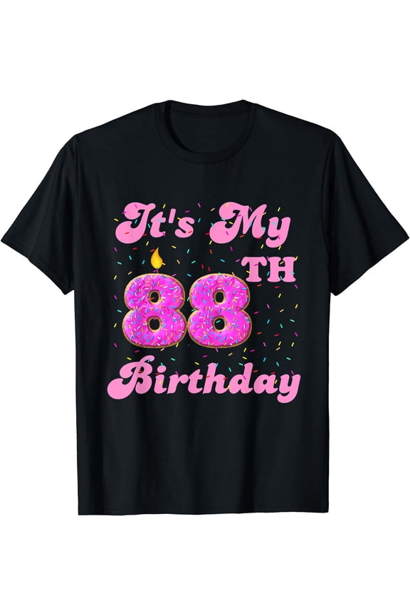 It's My 88th Birthday Donut 88 Years Old Bday T-Shirt, Vintage Birthday Gift