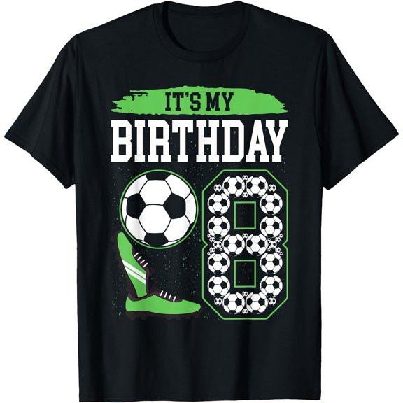 It's My 8th Soccer Birthday Party 8th Birthday Boy Soccer T-Shirt