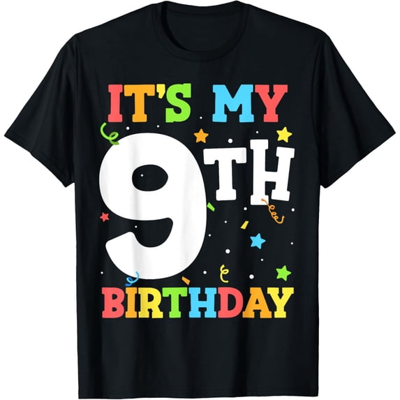 It's My 9th Birthday 9 Nine Happy Birthday Boy or Girls T-Shirt