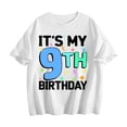 thumbnail image 1 of It's My 9th Birthday 9 Nine Happy Birthday Girls T-Shirt White L, 1 of 5