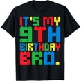 thumbnail image 1 of It's My 9th Birthday Bro Block Building 9 Years Old Boys Kid T-Shirt, 1 of 4