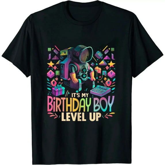 It's My Birthday Boy Time To Level Up Video Game Birthday T-Shirt