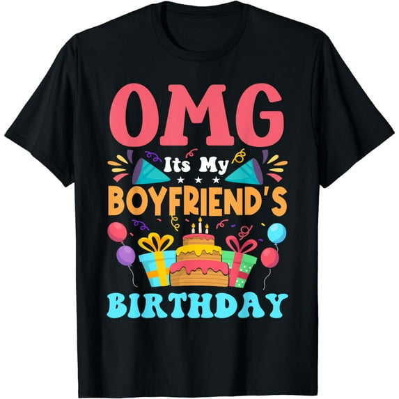 It's My Birthday Boyfriend Gift Family Happy Birthday T-Shirt