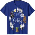 thumbnail image 1 of It's My Birthday Doodle Characters T-Shirt Size XS-XXL, 1 of 2
