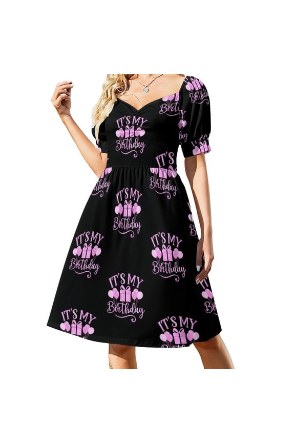 It's My Birthday Happy Birthday To Me Sleeveless Dress sexy dress for women evening dress women