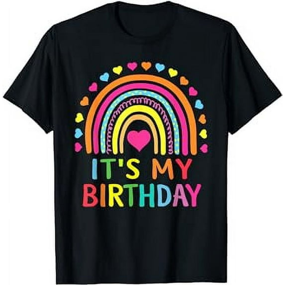 It's My Birthday Shirt For Women, Teens, Girls Gift Rainbow T-Shirt