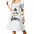 thumbnail image 1 of It's My Birthday Shirt Happy Birthday Sleeveless Dress Bridesmaid dress woman Evening dresses summer dresses, 1 of 6
