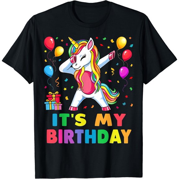 It's My Birthday Shirt for Women, Teens, Girls Gift Unicorn T-Shirt, Unisex T-Shirt