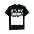 thumbnail image 1 of "It's My Birthday" Signature Black T-Shirt - 100% Cotton, Round Neck, Short Sleeve, Fun Party Tee For Boys & Girls, 1 of 6