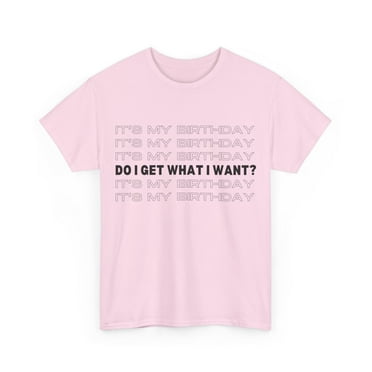 It's My Birthday Statement T-shirt Gift in Black