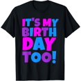 thumbnail image 1 of It's My Birthday Too Fun 2023 Twins Tripplets Birthday T-Shirt, 1 of 4