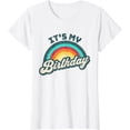 thumbnail image 1 of It's My Birthday Vintage Retro Birthday Women Teens Girls T-Shirt, 1 of 3
