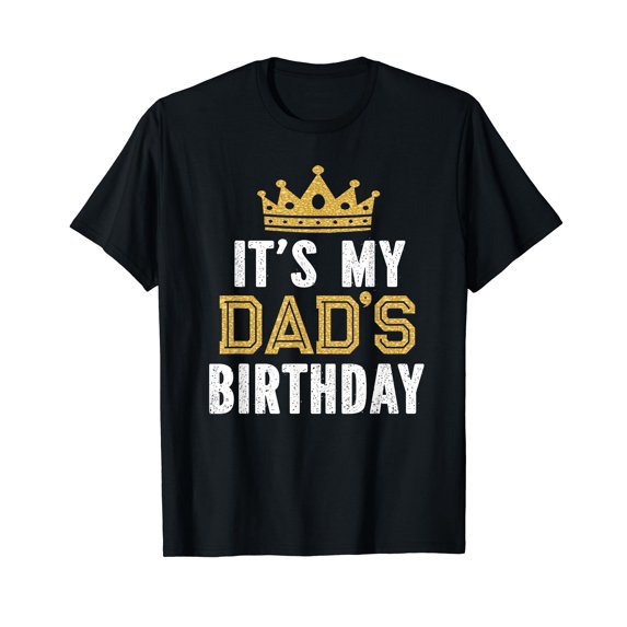 It's My Dad's Birthday Party Family Matching T-Shirt Small