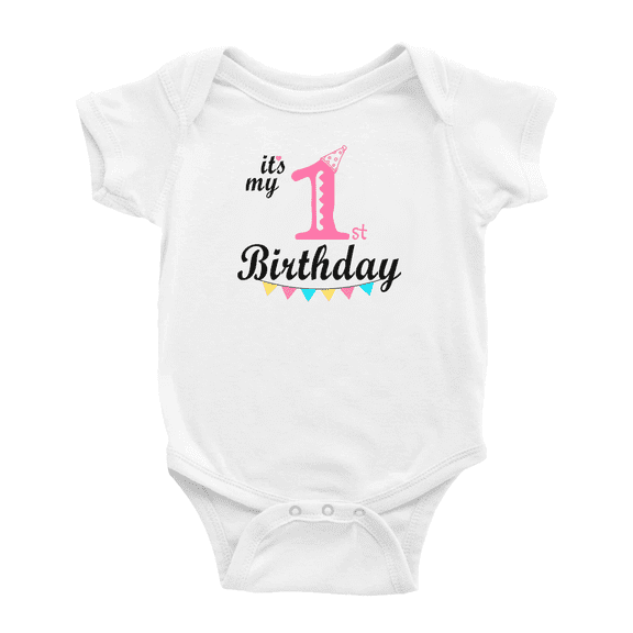 It's My First 1st Birthday Baby Romper Infant Boy Girl Baby Clothing