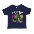 thumbnail image 1 of It's My First Mardi Gras Y'all Toddler T-Shirt 4T Navy Blue, 1 of 3