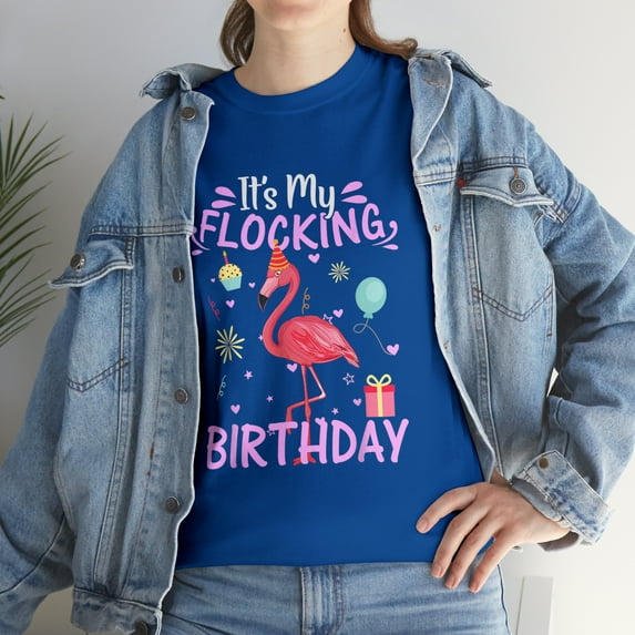 It's My Flamingo Flocking Birthday T-Shirt