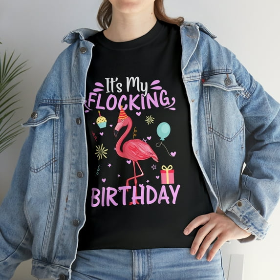 It's My Flamingo Flocking Birthday T-Shirt