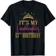 thumbnail image 1 of It's My Granddaughter 13th Birthday Girls Party Matching T-Shirt, 1 of 4