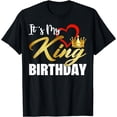 thumbnail image 1 of It's My Kings Birthday Gift to My Husband Gold Crown T-Shirt, 1 of 4
