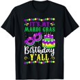 thumbnail image 1 of It's My Mardi Gras Birthday Y'all New Orleans Carnival T-Shirt, 1 of 4