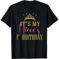 thumbnail image 1 of It's My Niece's 1st Birthday Girls Party Family Matching T-Shirt, 1 of 4
