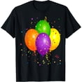 thumbnail image 1 of It's My Party Balloons Birthday Party Time T-Shirt men and women can wear, black, white, gifts, 1 of 4