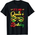 thumbnail image 1 of It's My Queen's Birthday Jamaica Birthday Girl Party T-Shirt, 1 of 5